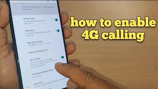 How to Enable 4G calling on Android Phone | 4G calling