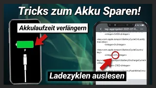 iPhone Akku schnell leer? iPhone Akku sparen & iPhone Akku schonen + Ladezyklen auslesen (2021)