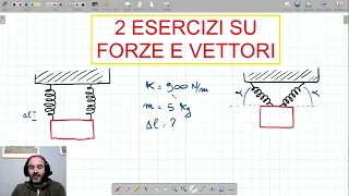 2 esercizi svolti su forze e vettori