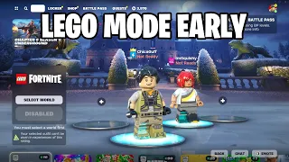 How To Play LEGO Mode Early In Fortnite! (Lego Mode Fortnite)