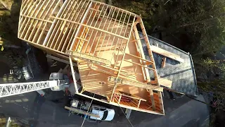 Modern House Part 17.5-  Crane cam timelapse plus trial angle.