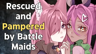 Battle Maids Rescue and Pamper You [FF4A] [Collab] [ASMR Roleplay]