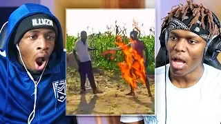 REACTING TO INTERNET STUFFS WITH KSI (AFRICAN EDITION)