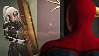 Spider-Man PS4 The Heist DLC - Spiderman Meets Black Cat Cutscene & New Suit Gameplay