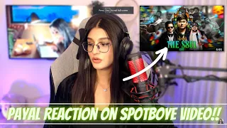 Payal reaction on SpotboyE😍😍