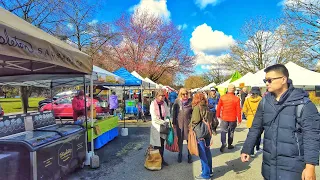 Vancouver Walk - Trout Lake Farmers Market, Kensington-Cedar Cottage (Narrated)