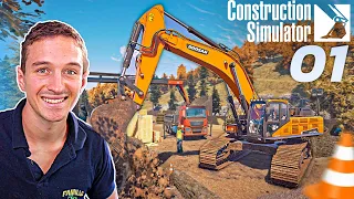 DÉBUT DE L'AVENTURE SUR CONSTRUCTION SIMULATOR 2022 #1