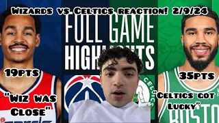 WIZARDS ALMOST DID IT! WIZARDS at CELTICS | FULL GAME HIGHLIGHTS | February 9, 2024 | REACTION