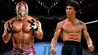 BRUCE LEE VS REY MYSTERIO 😱🔥😰*INSANE WAR* (EA SPORTS UFC 4) UFC KNOCKOUTS | BRUCE LEE FIGHT | UFC