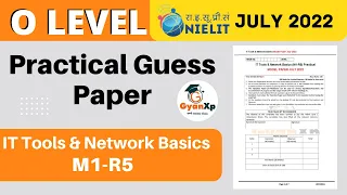 IT Tools & Network Basics (M1-R5) Practical Guess Paper July 2022 || O Level Practical Paper
