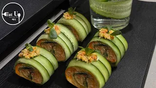 Mashed Potatos Cucumber Rolls | Easy Recipes