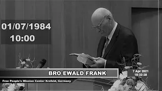 Ewald Frank - Krefeld Audio, 01/07/1984 10:00  (ENGLISH)