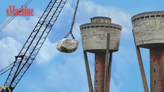 Extremely Dangerous Destroy Construction Works By Crane Wrecking Ball  FAIL WORKS