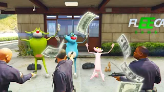 OGGY AND JACK DOING IMPOSSIBLE BANK ROBBERYIN GTA 5 (GTA 5 Heists)