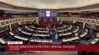 House Democrats protest special session