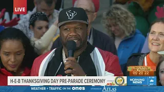 Thanksgiving Day Parade: Houston Mayor honors 50 Cent with key to city