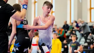 U17 R. Konetskij (EST) vs S. Argos (EST). Freestyle 55kg youth wrestling Estonia.