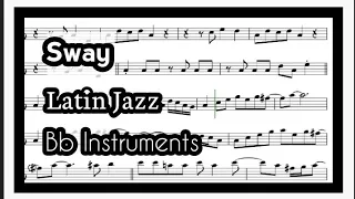 Sway Tenor Sax Soprano Clarinet Trumpet Play Along Sheet Music Backing Track Partitura