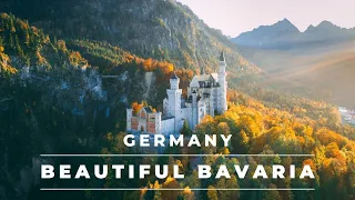 Bavaria, Germany in autumn by drone in 4k – Indian summer at Neuschwanstein castle