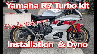 Yamaha R7 Turbo kit full install & dyno