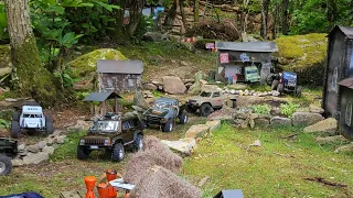 rc city scale  crawler trail park  lesfousduvolantrc ascent vs vanquish,trx4,axial,rc4wd,mst france