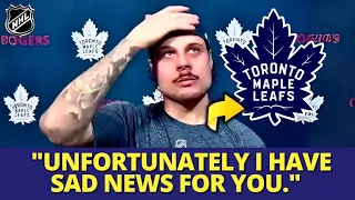 JUST ANNOUNCED! AUSTON MATTHEWS UPSET THE FANS! THE LEAFS DID NOT EXPECT THIS! MAPLE LEAFS NEWS