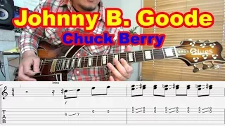 Guitar SOLO Lesson ! How to play "Johnny B. Goode/Chuck Berry"