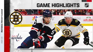 Bruins @ Capitals 4/10 | NHL Highlights 2022
