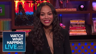 Is Zoe Saldana Mad At Britney Spears For Revealing Her Twins? | WWHL