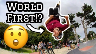 INSANE SCOOTER TRICKS AT SKATEPARK!