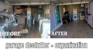 Small Garage Makeover Part 1 | Declutter and Organized Garage