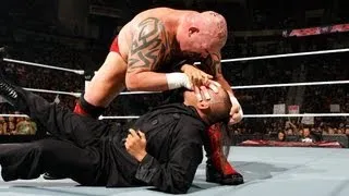 Tensai attacks Sakamoto: Raw, June 11, 2012