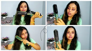 Meesho Hair Straightener Comb Review and Demo||