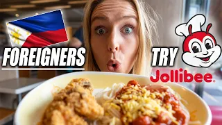 FIRST TIME trying JOLLIBEE in the PHILIPPINES (We were surprised!) 🇵🇭