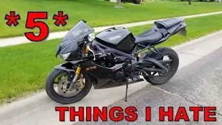 5 Things I HATE about my Triumph Daytona 675