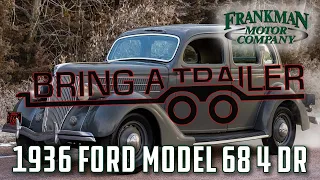LIVE ON BRING A TRAILER! 1936 Ford Model 68 4 Door - Frankman Motor Company - Walk Around & Driving