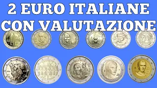 2 EURO COMMEMORATIVE ITALIANE CON VALUTAZIONE -  ALCUNE SONO RARE!!!