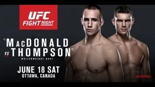 LIVE - UFC Fight Night 89 : MacDonald - Thompson