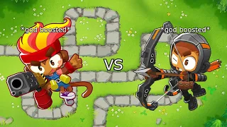 God Boosted Quincy VS God Boosted Gwendolin (Bloons TD 6)
