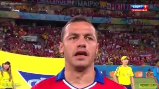 Himno Nacional de Chile - Mundial Brasil 2014 (Chile vs Australia)