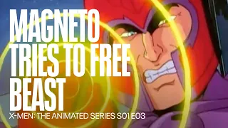 Magneto tries to free Beast | X-Men: The Amimated Series