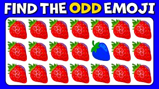 FIND THE ODD EMOJI OUT How good are your eyes in this Emoji Quiz! Odd Emoji Challenge Video