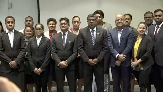 Fijian Minister for Environment officiates at the opening of the Investigators Workshop