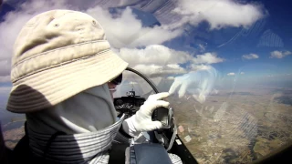 Beautiful view from 12,000 feet on DG200 glider flight in Spain