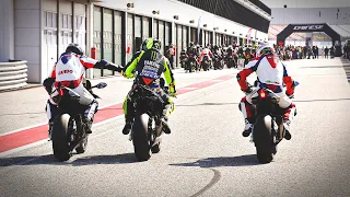 Riding with Vale at Misano