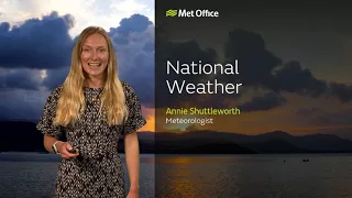24/03/23 – Sunny spells and blustery showers – Evening Weather Forecast UK – Met Office Weather