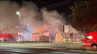Firefighters battle large fire in west Columbus