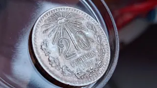 20 centavos resplandor, moneda de plata, buena, bonita y barata 😎