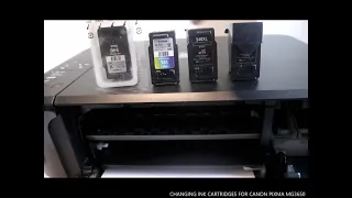 CHANGING INK CARTRIDGES FOR CANON PIXMA MG3650