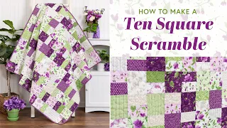 How to Make a Ten Square Scramble Quilt Block | Shabby Fabrics